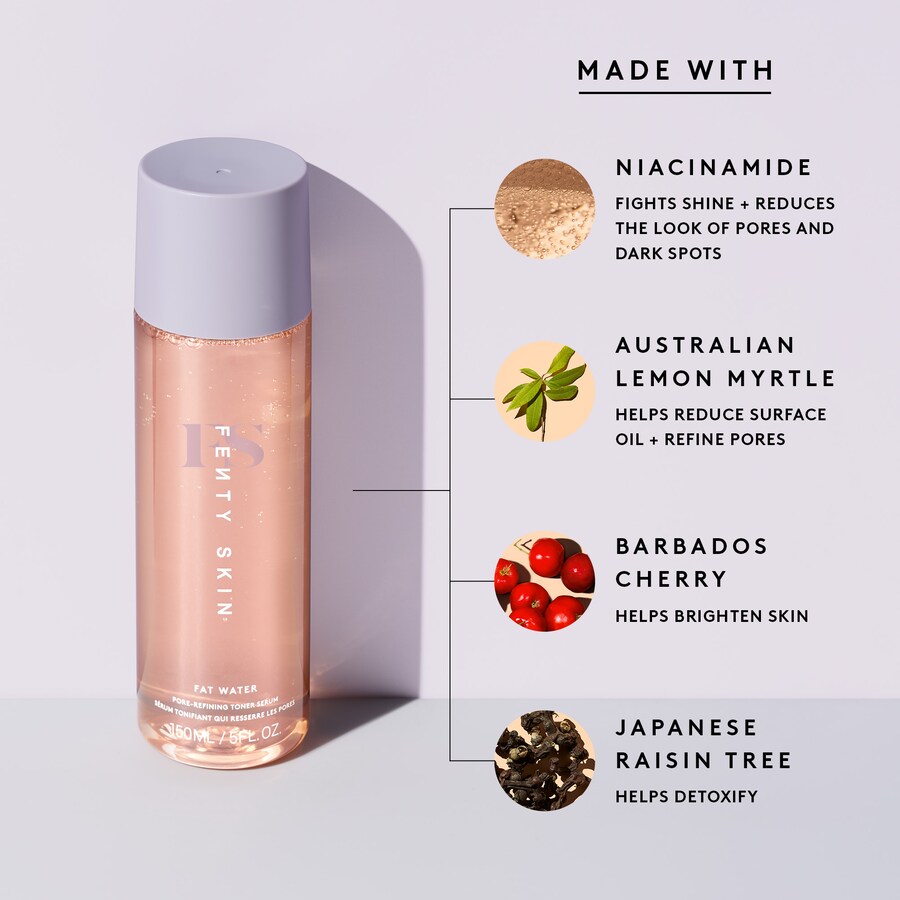 Тоник FENTY BEAUTY by Rihanna — Fat Water с ниацинамидом, сужающая поры, и экстрактом барбадосской вишни, 150 мл — фото 4