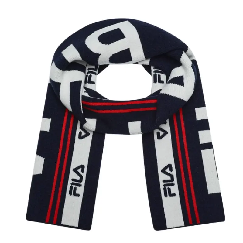 

FILA Шерстяной вязаный шарф унисекс разноцветный, Multicolor