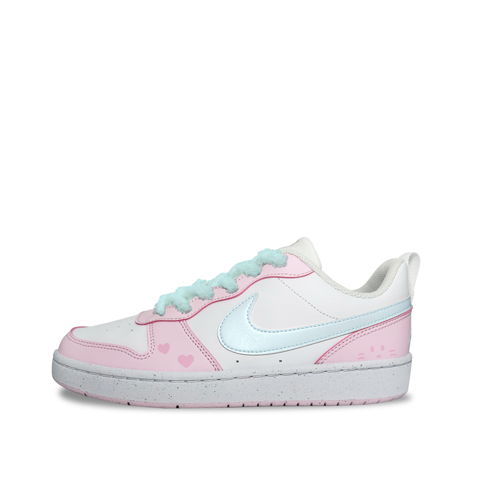 

Court Borough Lime Chatter нескользящие устойчивые к истиранию низкие кроссовки для скейтбординга Kids' Nike, розовый