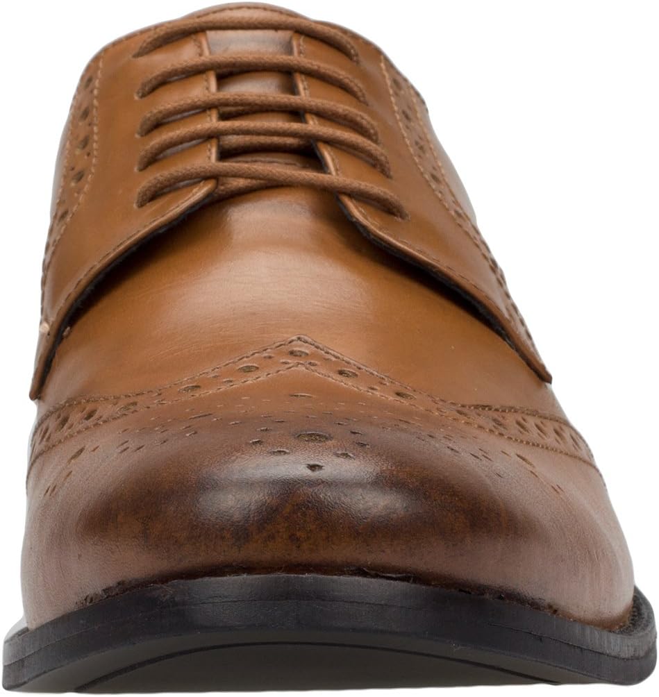Мужские кожаные туфли DTI GV Executive на шнуровке Tyson Wingtip Oxford Dti Darya Trading, Tan — фото 2