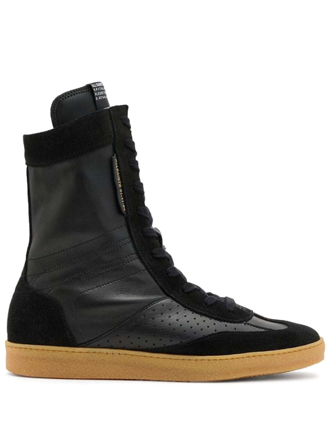 

Кожаные кроссовки AllSaints, черный