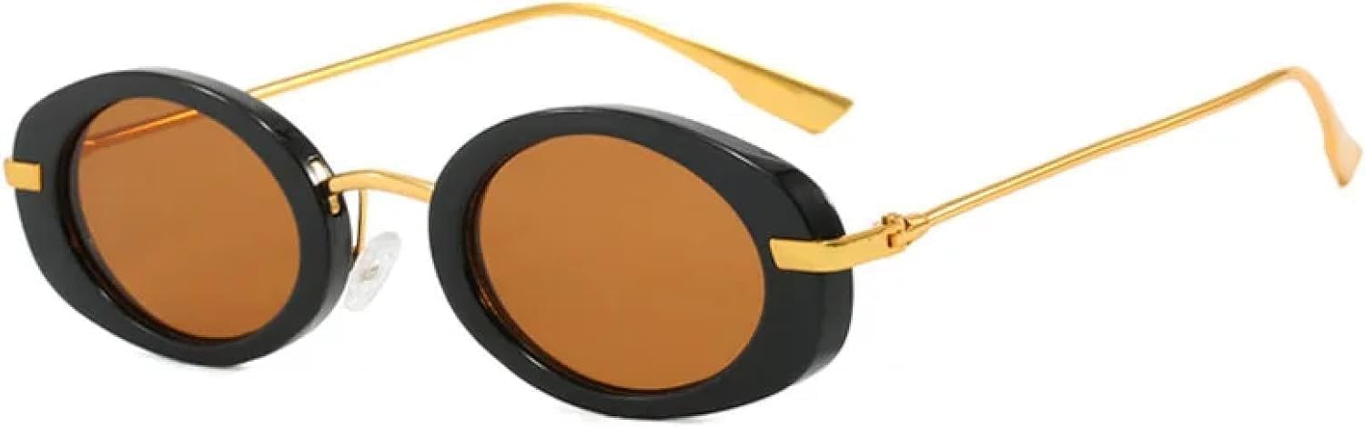 

Овальные солнцезащитные очки в стиле металл-панк 2027 года, модные для женщин и мужчин, с леопардовым принтом, ретро-очки для пляжа, защита от УФ-излучения UV400 MTZJH, One Color