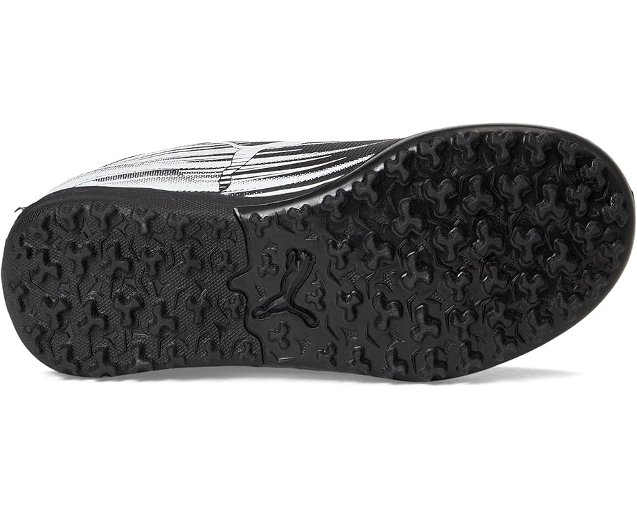 Унисекс детские футбольные бутсы Puma Attacanto Turf (Little Kid/Big Kid) PUMA Kids, Black/White — фото 3