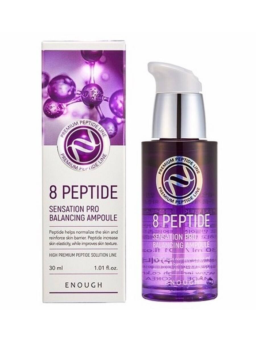 Сыворотка Enough — Для лица с пептидами Premium 8 Peptide Sensation pro балансирующая ампула, 8 мл