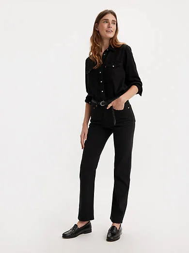 

501 женские джинсы оригинального кроя Levi's, черный