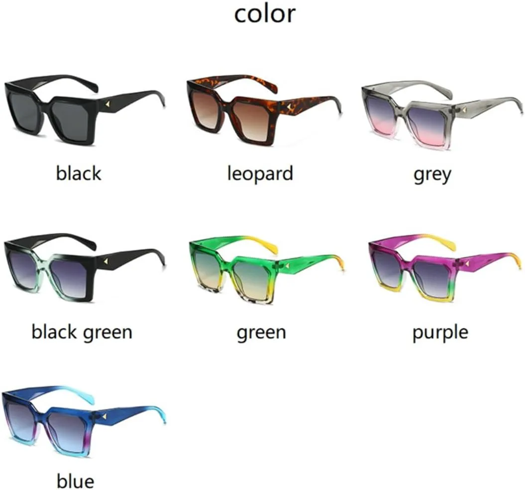 

Солнцезащитные очки для мужчин и женщин - защита UV400 - большая оправа с градиентными линзами для занятий спортом на открытом воздухе и вождения DSVIGF, Grey