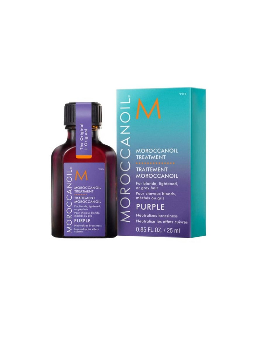 Moroccanoil Oil Treatment Purple, Питательное масло с фиолетовыми пигментами для светлых волос, 25 мл — фото 2