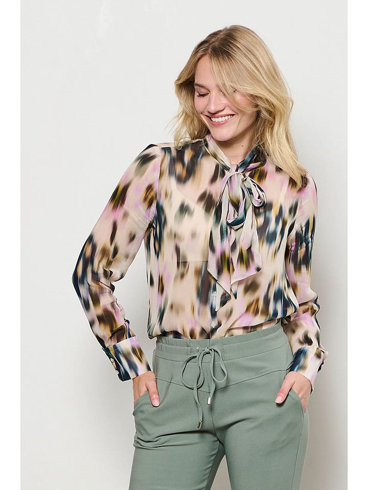 

&Co Woman Блузка "Аликс" кремово-голубого цвета