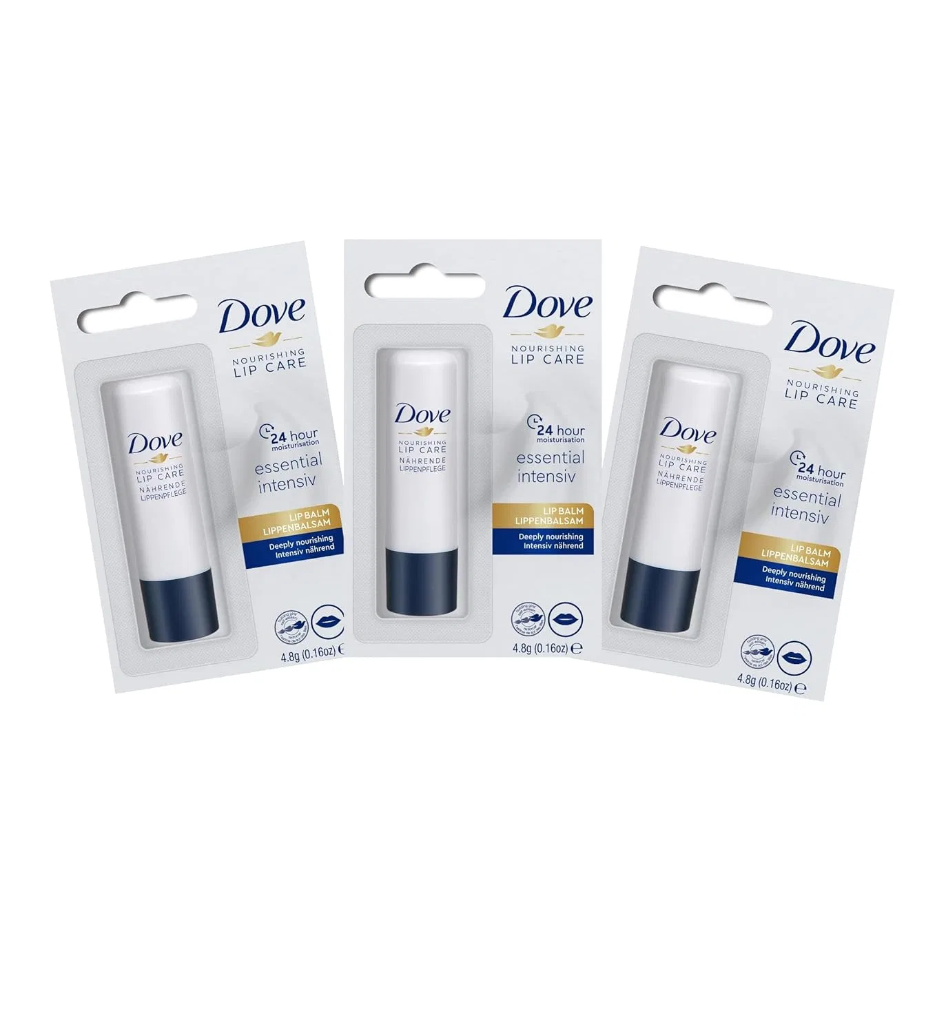 Бальзам для губ «Nourishing Lipcare Essential Intensive» от Dove Dove