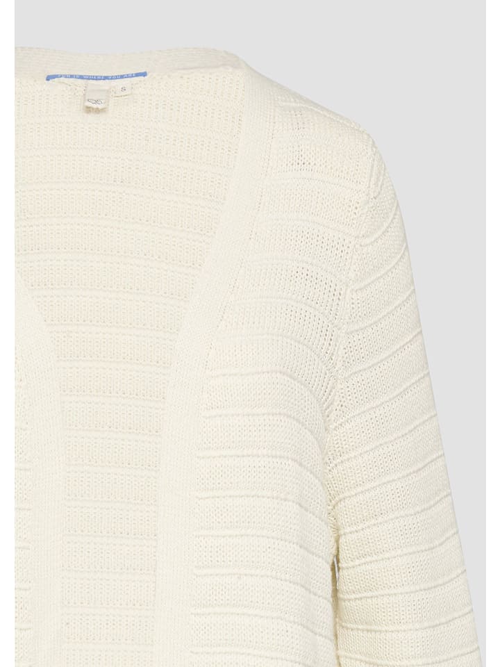 

Куртка QS Strickjacke langarm, кремовый