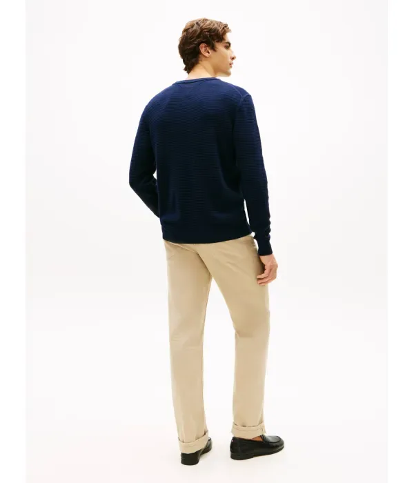 Сезонный свитер regular fit Tommy Hilfiger, темно-синий — фото 3