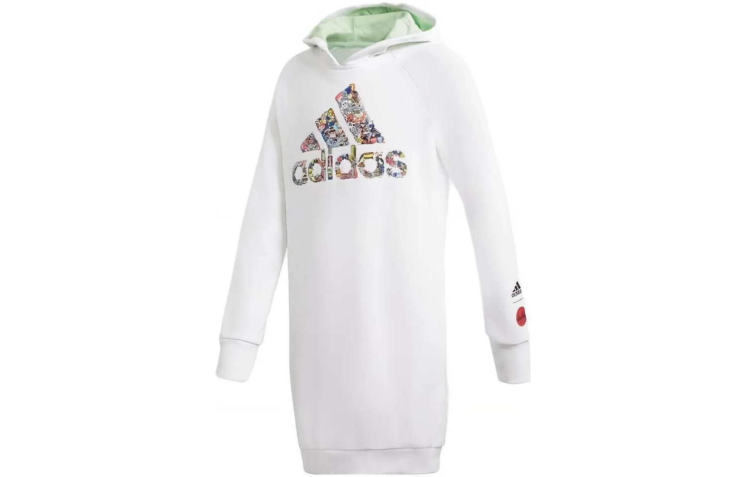 Adidas Свитшот White/Honor Mint Kids'