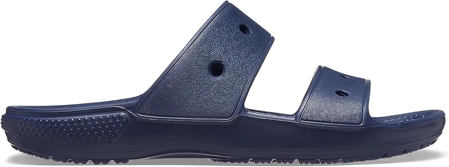 Классические сандалии Crocs унисекс, Navy Blue Mosaic Tile — фото 4