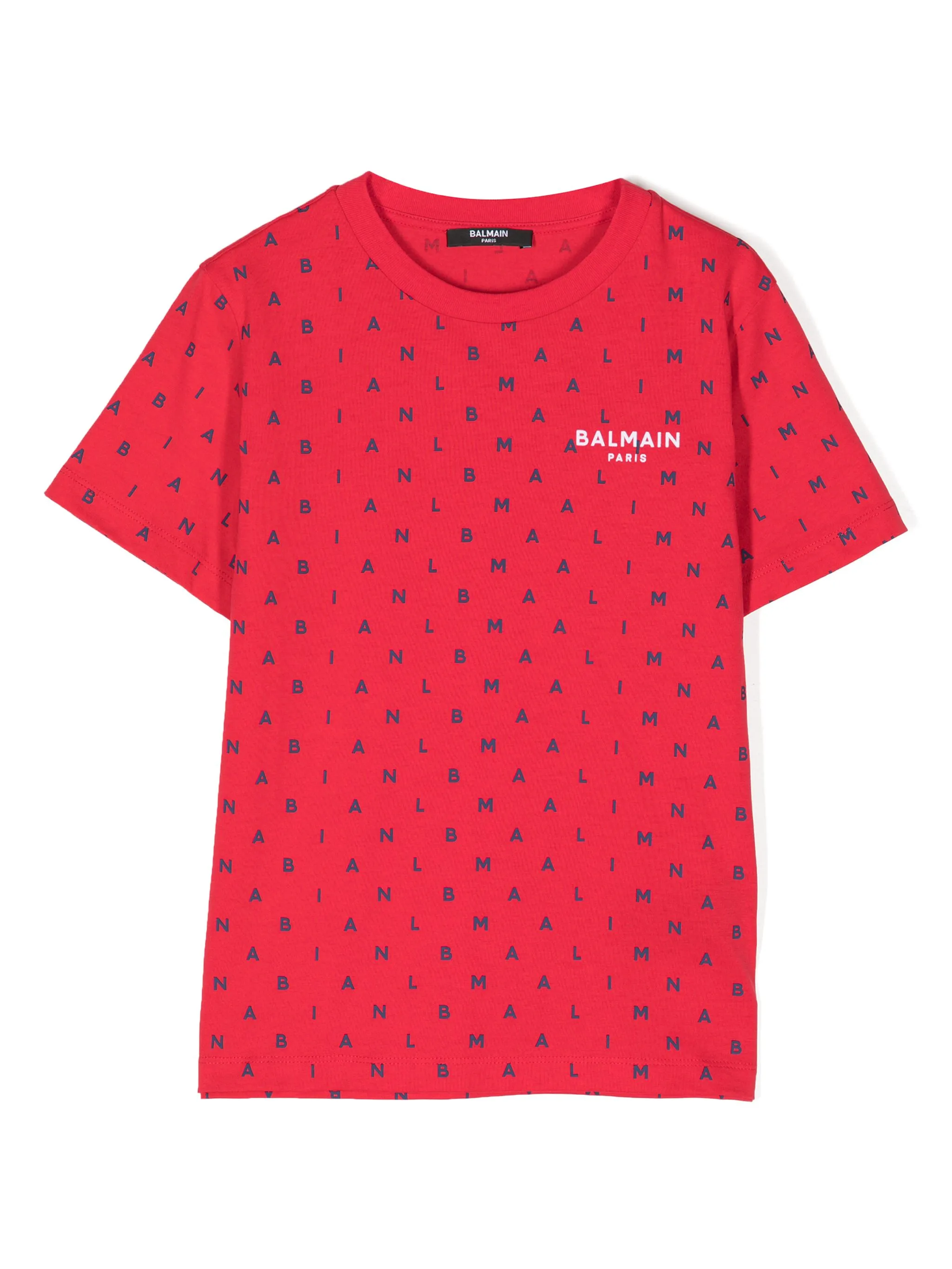 

Футболка с логотипом Balmain Kids, красный