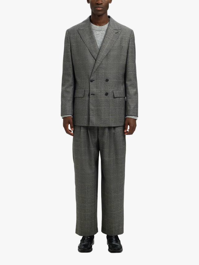 

Брюки Glen Relaxed Fit из шерсти Selected, Grey Check