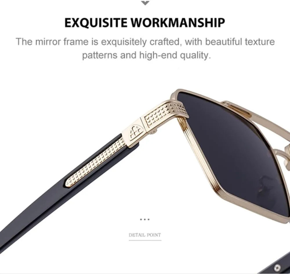 

Ретро-солнцезащитные очки для женщин, металлическая градиентная оправа, мужские деловые очки для вождения, защита от УФ-излучения UV400 MTZJH, 8.flat Light