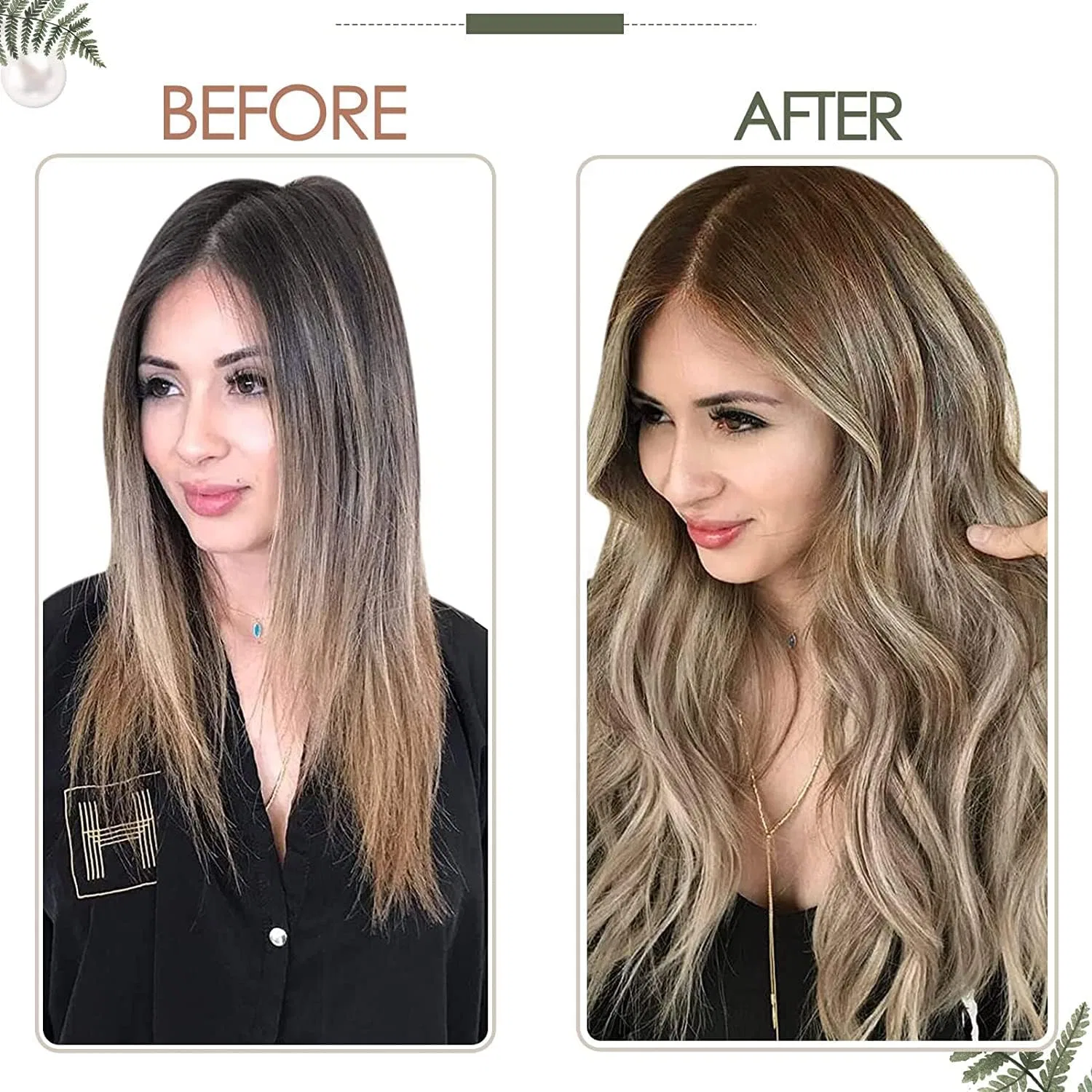 Накладные волосы Runature Weave Braids из натуральных волос, 50 см, 100 г, балаяж Runature, 2-Wefts #3/8/22 — фото 2