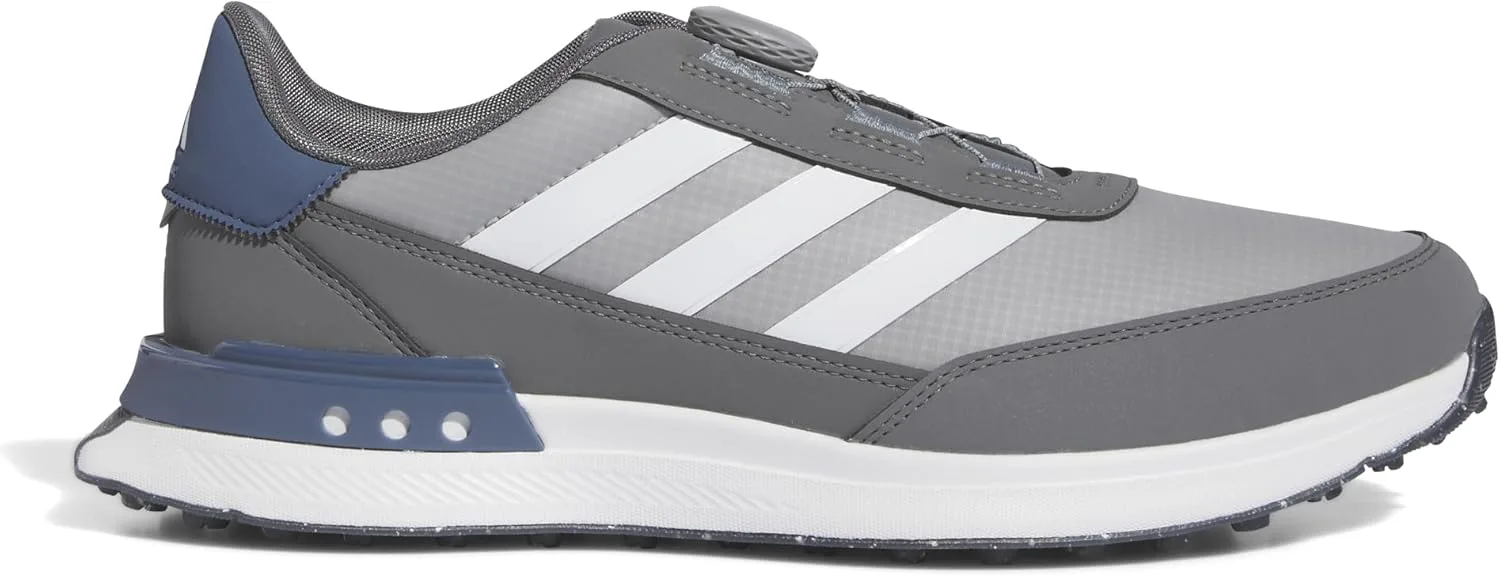 Мужские гольф-ботинки Adidas S2G 24 Boa без шипов, серый/белый — фото 3