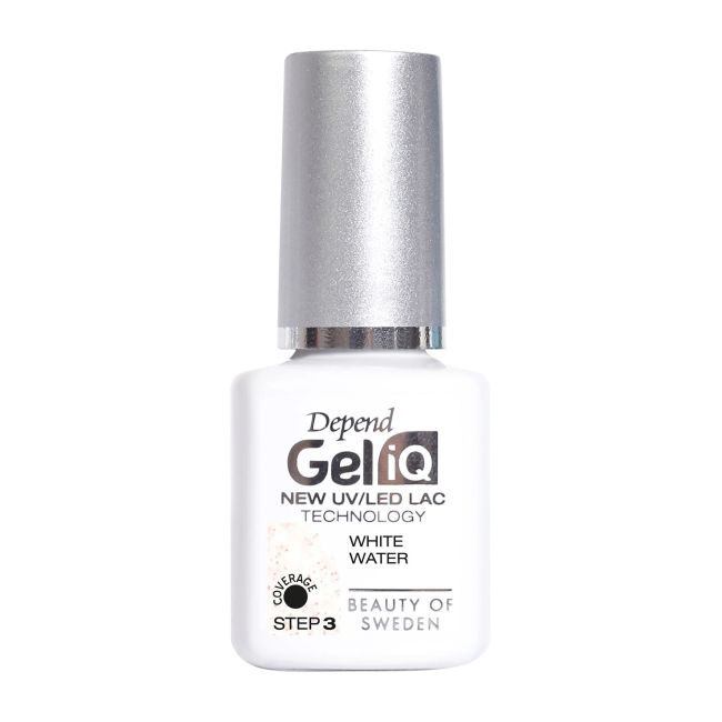 

Гель-Лак для ногтей Gel iq uv/led Depend, цвет white water, 5 мл