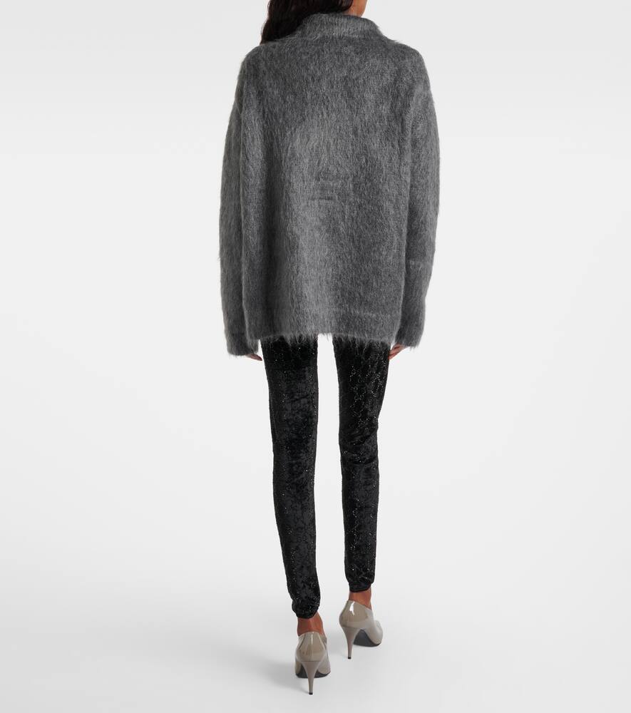 Леггинсы с аппликацией GG из шенилла Gucci, Black/Mix — фото 3