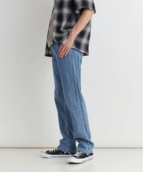 Джинсы Levi's 505 (прямой крой / выцветший синий / американский размер / классические джинсы) — фото 3