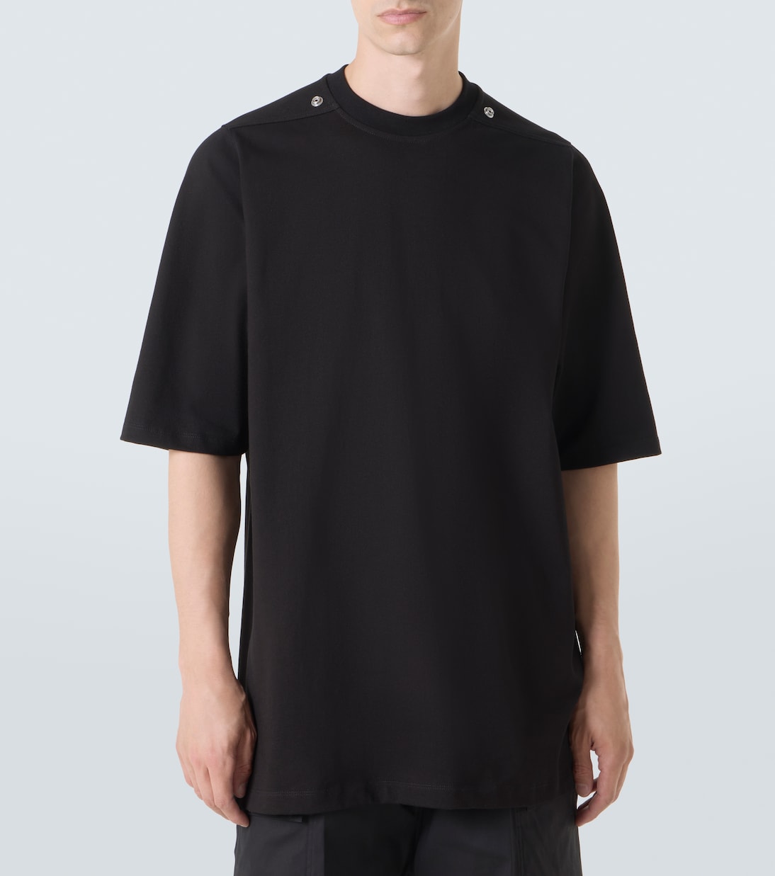 Джерси футболка из хлопка Jumbo Rick Owens, черный — фото 3