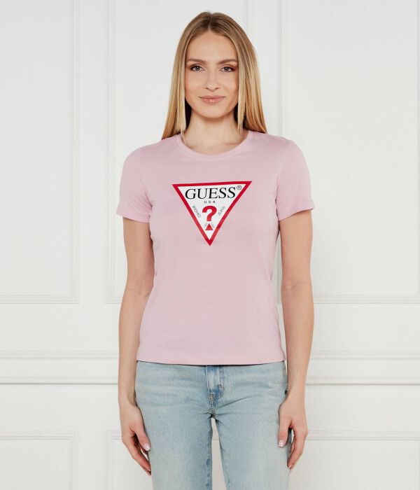 

Футболки Regular fit Guess Jeans, розовый