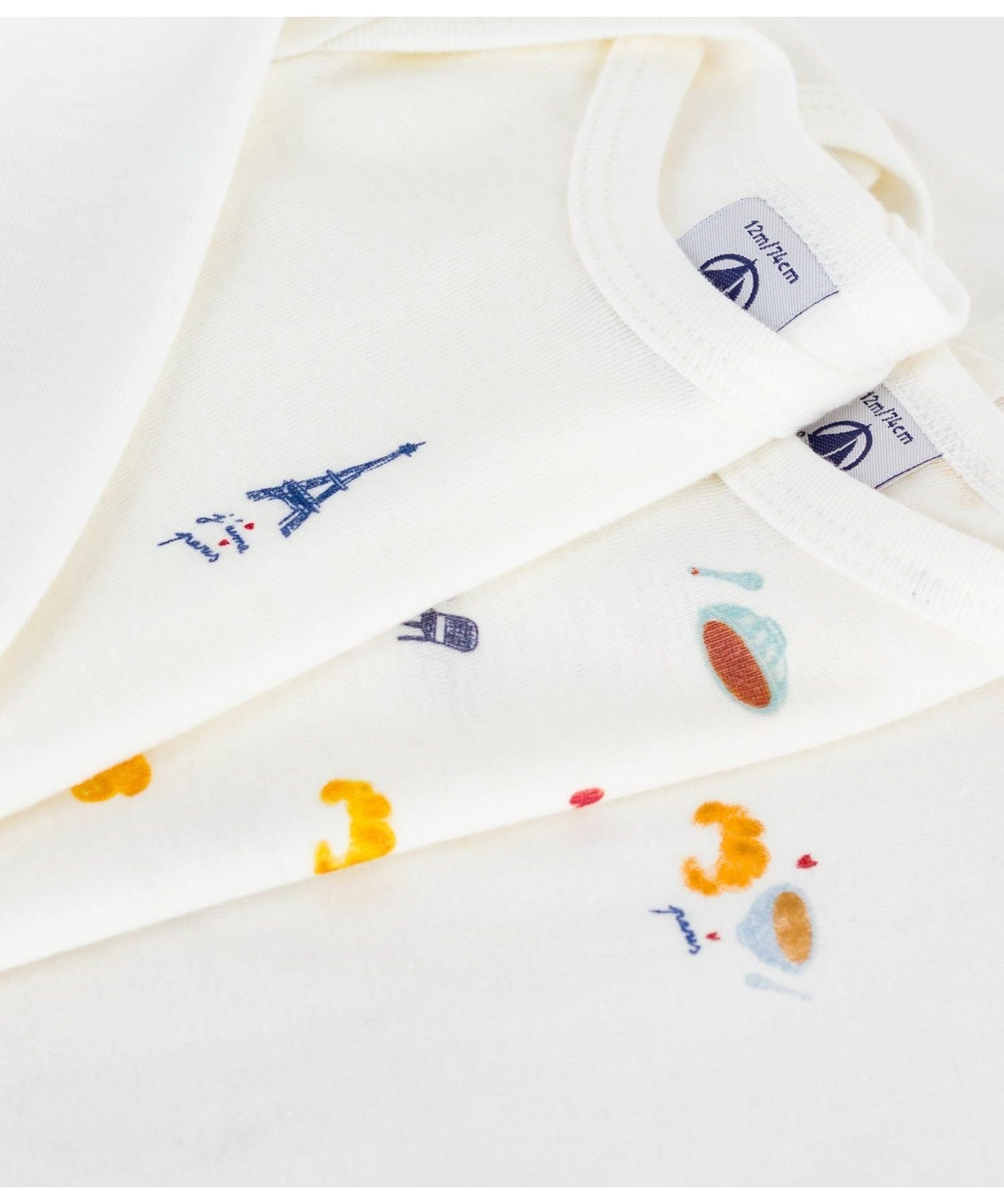 Боди с длинными рукавами (комплект из 3 предметов) PETIT BATEAU, Multicolor 1 — фото 3