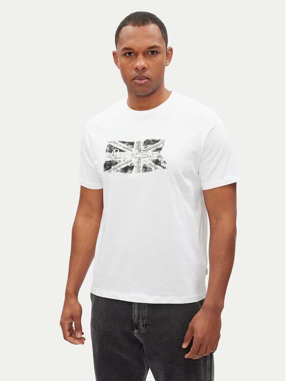 

Футболка обычного кроя Flag PM509720 Pepe Jeans, белый