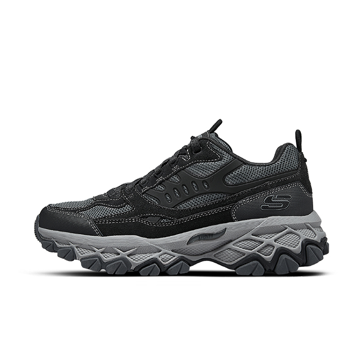 

Skechers Мужские низкие походные туфли для активного отдыха на открытом воздухе тёмно-серого цвета, цвет Dark Gray