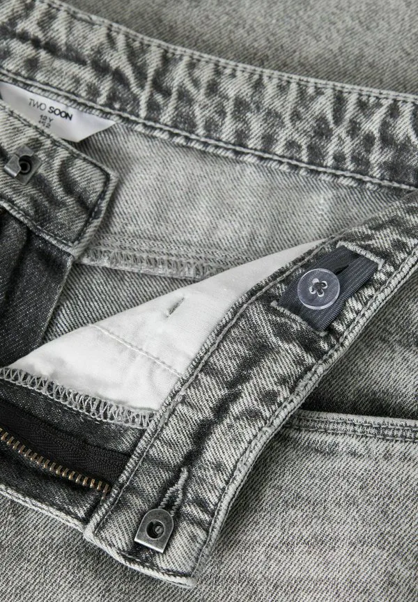 Джинсы свободного кроя xwide Two Soon, Light Grey Denim — фото 3