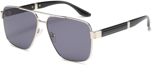 

Модные солнцезащитные очки с двойной перемычкой и металлическими линзами для женщин, стильные солнцезащитные очки для мужчин, классические качественные летние дорожные очки MTZJH, C6