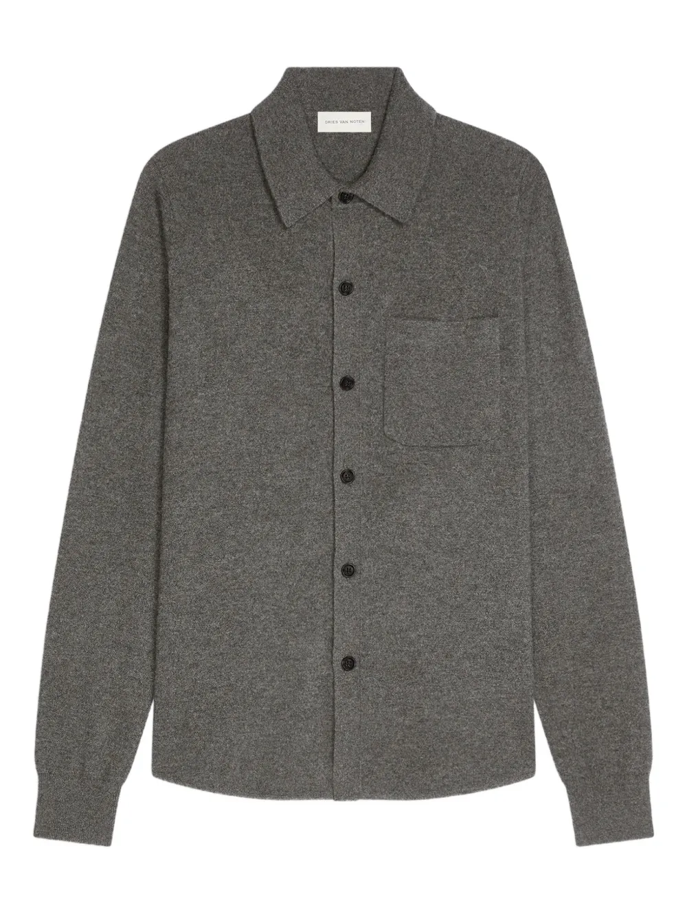 

Кашемировая рубашка DRIES VAN NOTEN, серый