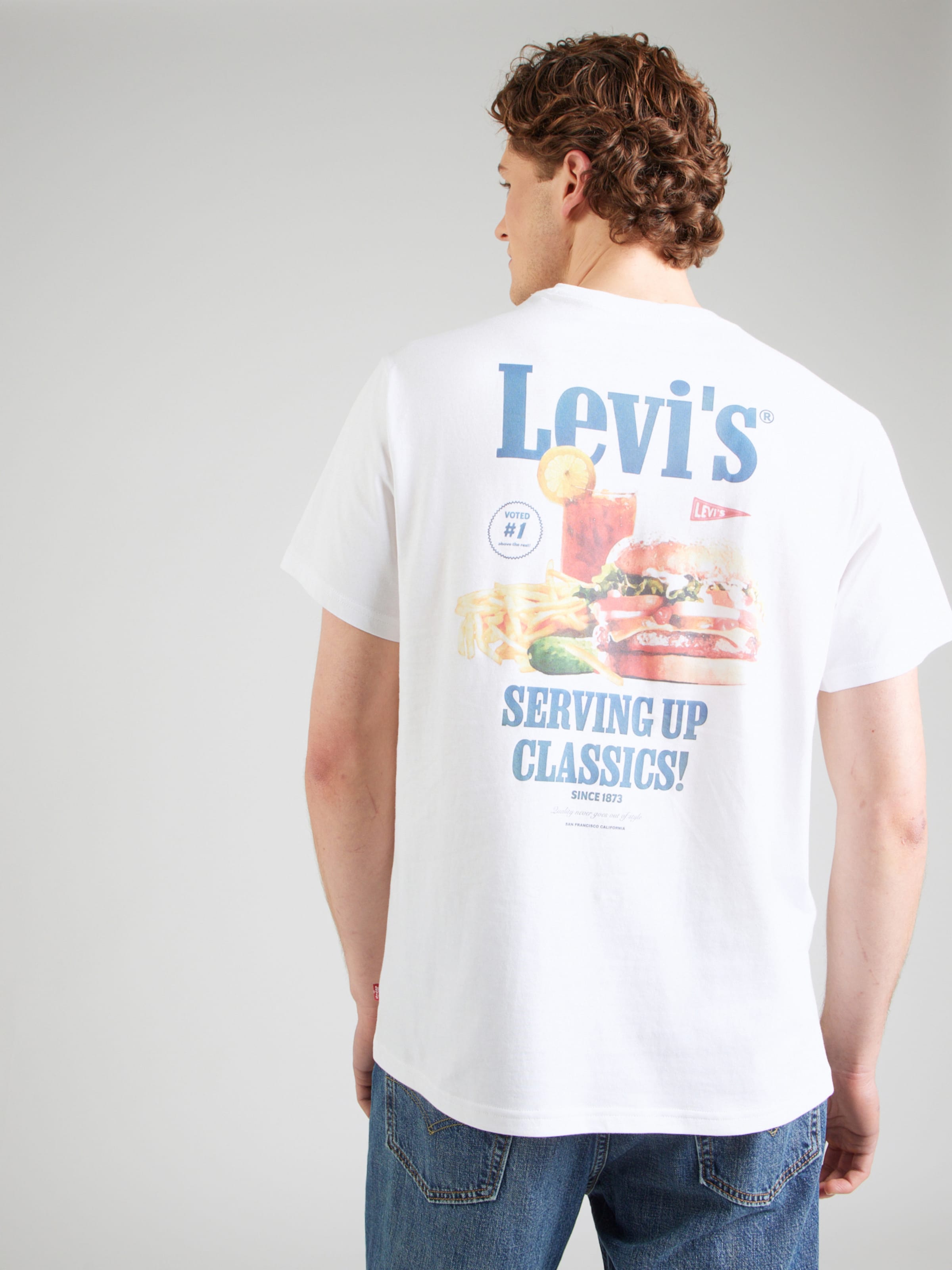LEVI'S  Футболка 'Relaxed Fit Tee' в белом цвете — фото 3