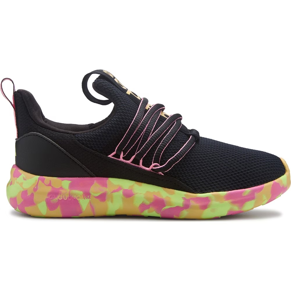 Детская обувь без шнурков lite racer adapt 7.0 для маленьких / больших детей Adidas, black/pink/yellow — фото 2