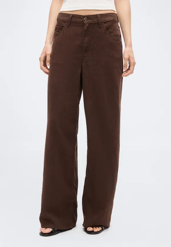 Джинсы Levi'S, модель Cinch wide leg, цвет горячий шоколад — фото 3