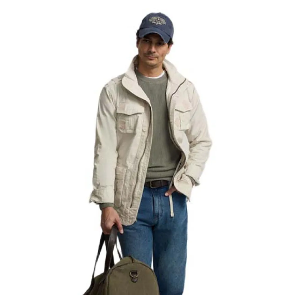 

Парка Silbon 1040107265 с нашивками, бежевый