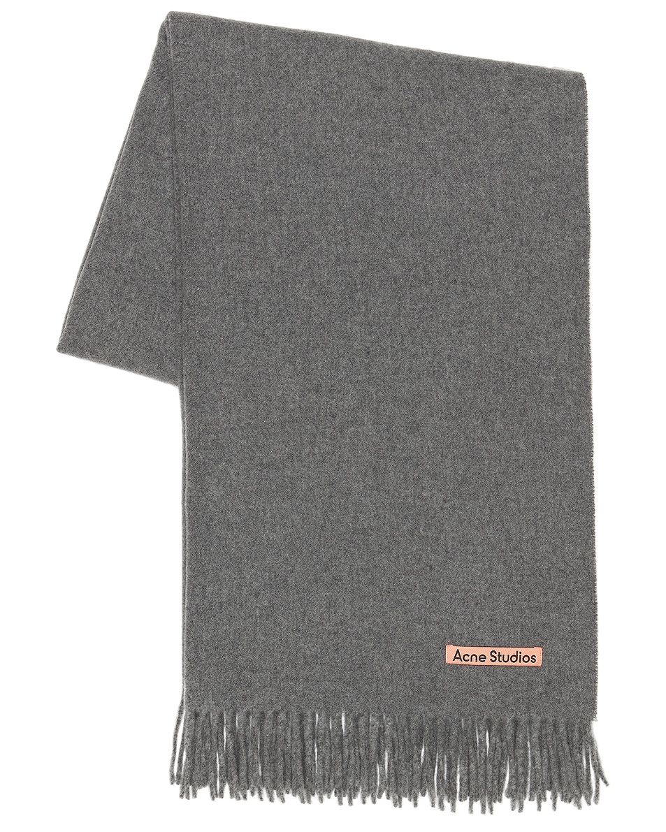 

Твердый шарф Acne Studios, цвет Grey Melange