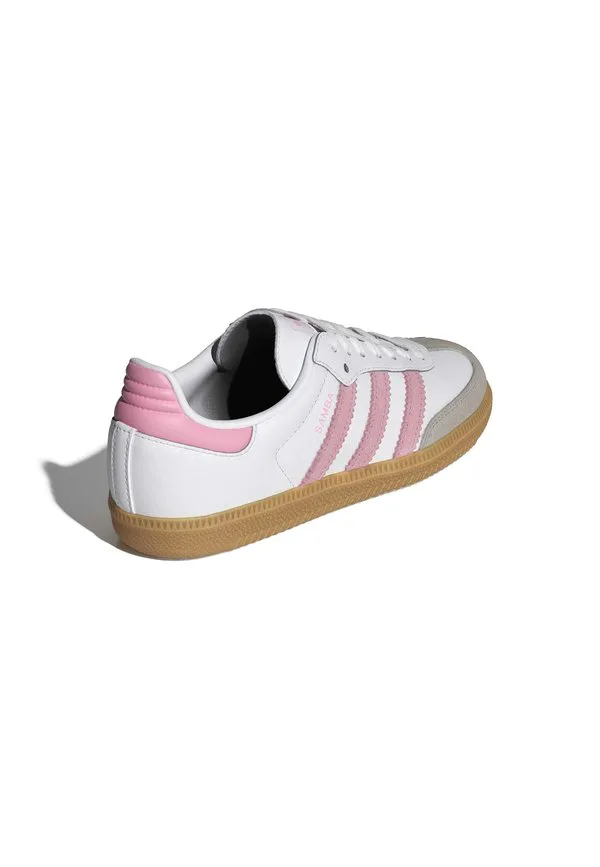 Кроссовки samba унисекс Adidas Originals, Ftwr White/Light Pink/Gum — фото 4
