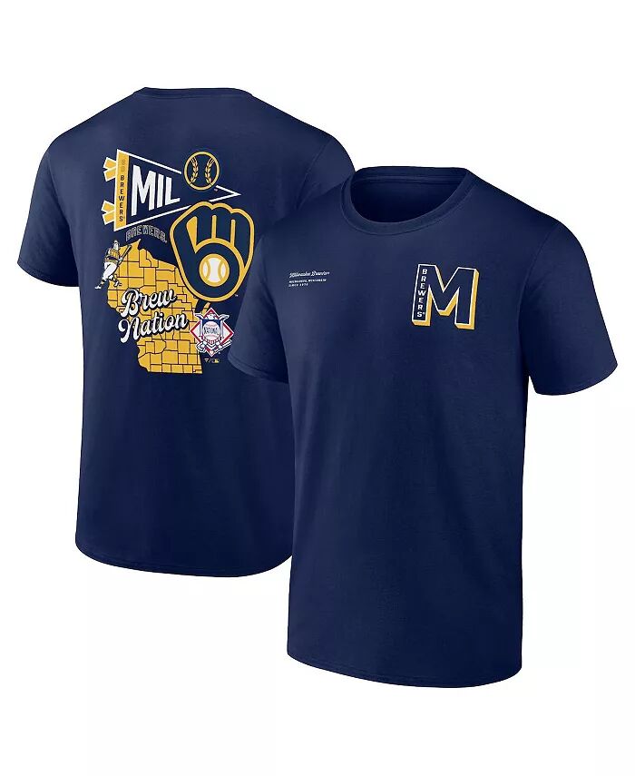 

Мужская футболка Milwaukee Brewers Split Zone Fanatics