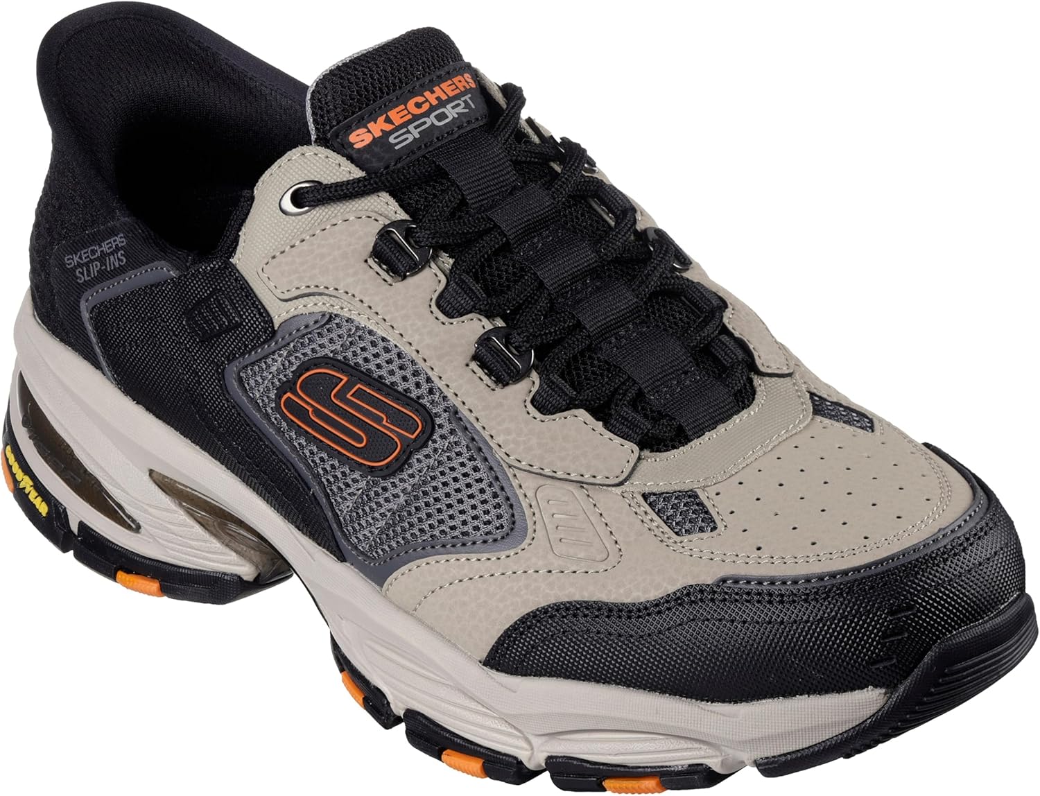 Мужские кроссовки Skechers Vigor 3.0 Drafting Slip-on без шнурков, черный — фото 4