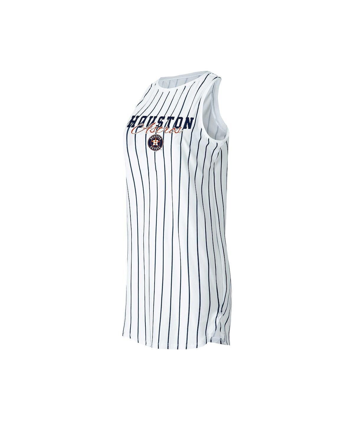 

Женская белая ночная рубашка без рукавов в тонкую полоску Houston Astros Reel Concepts Sport, белый