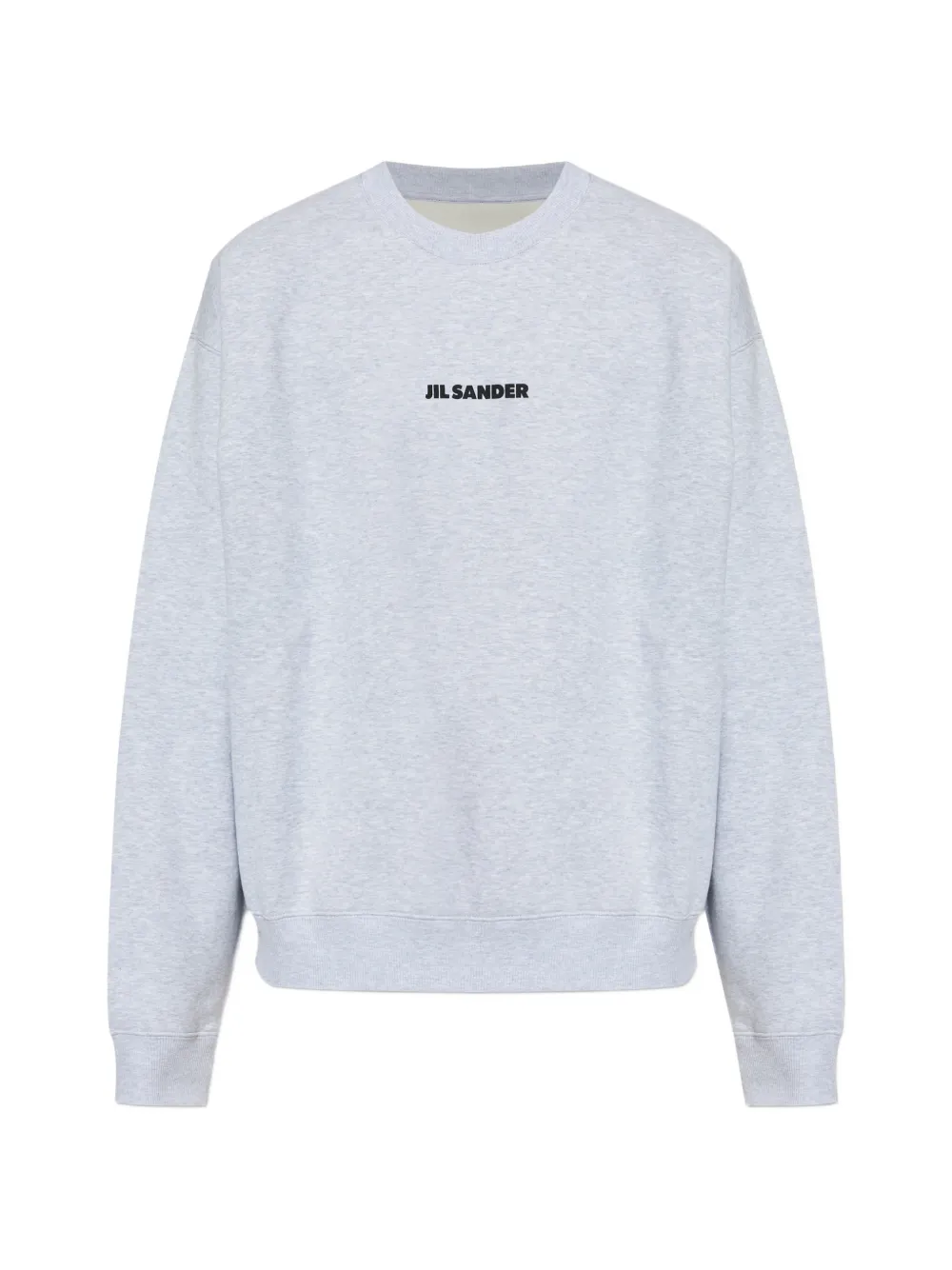 

Свитшот с логотипом и круглым вырезом JIL SANDER, серый