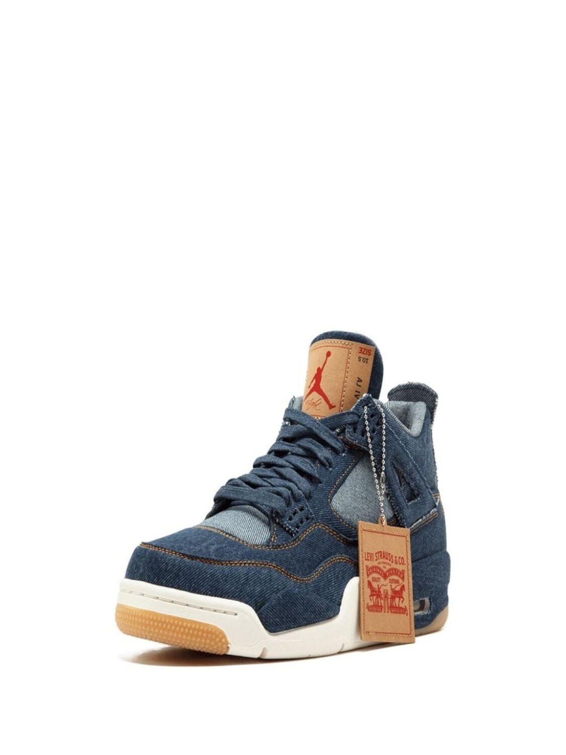 Кроссовки Nike x Levi's Air 4 Retro Jordan, синий — фото 4