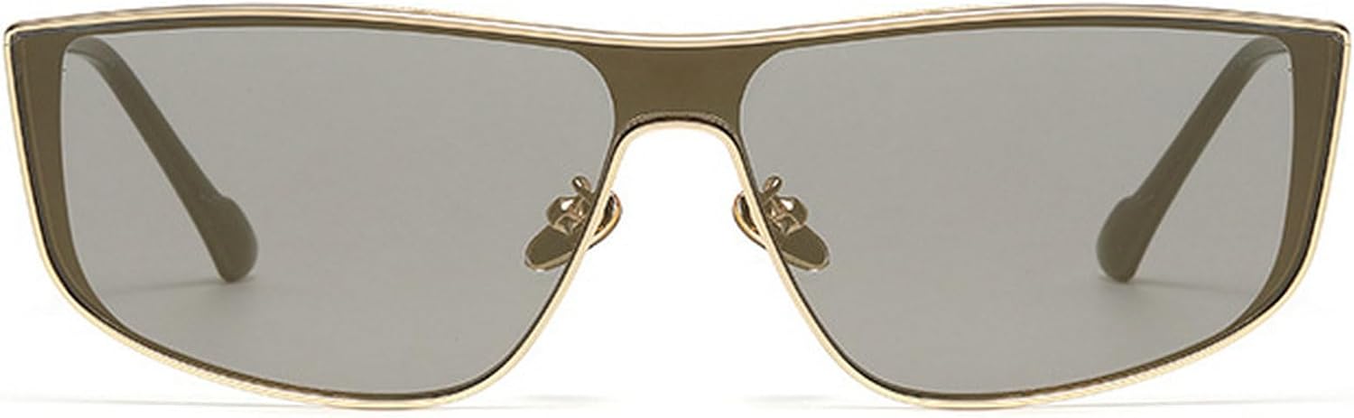 

Модные квадратные солнцезащитные очки-пилот для женщин, винтажные, с плоской верхней частью, дизайнерские, в металлической оправе, солнцезащитные очки UV400 mincl, Gold