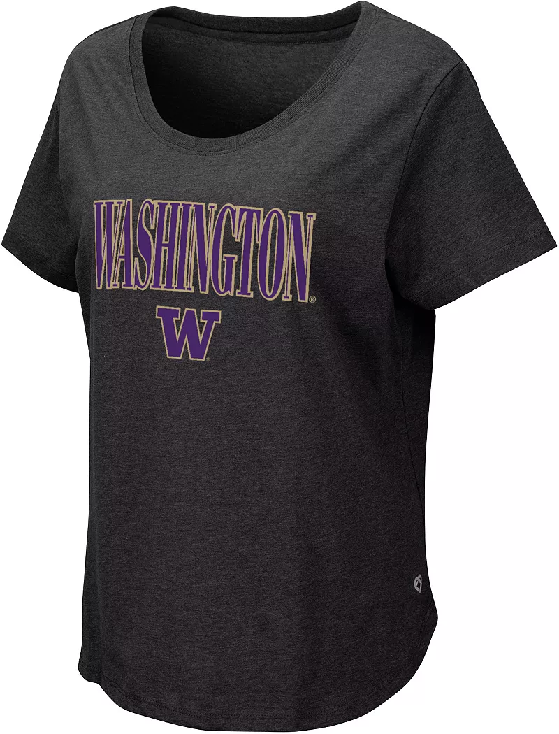 

Женская черная футболка Colosseum Washington Huskies