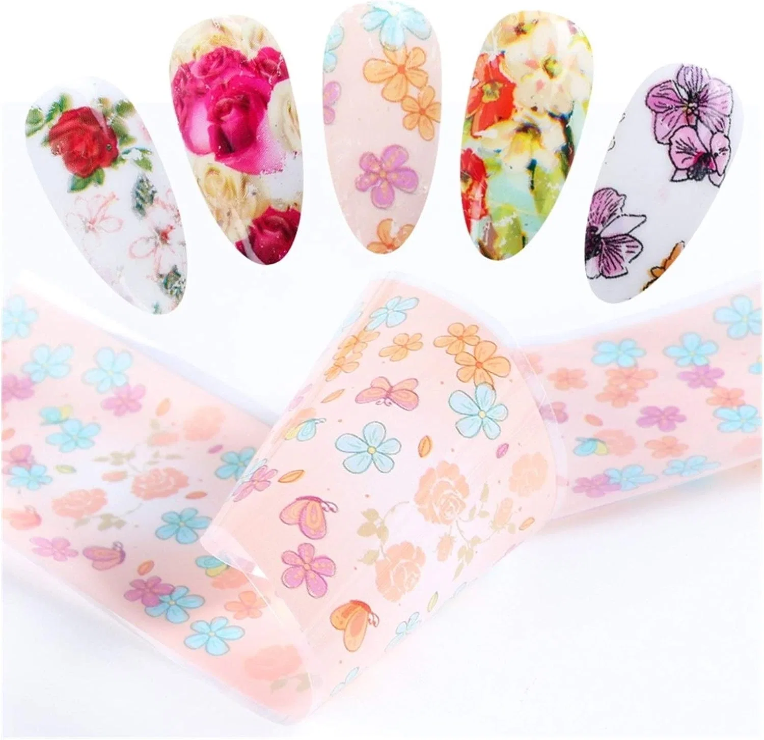 Набор переводной фольги для ногтей «Mix Rose Flower» от Ji2006 Claral Claral — фото 2