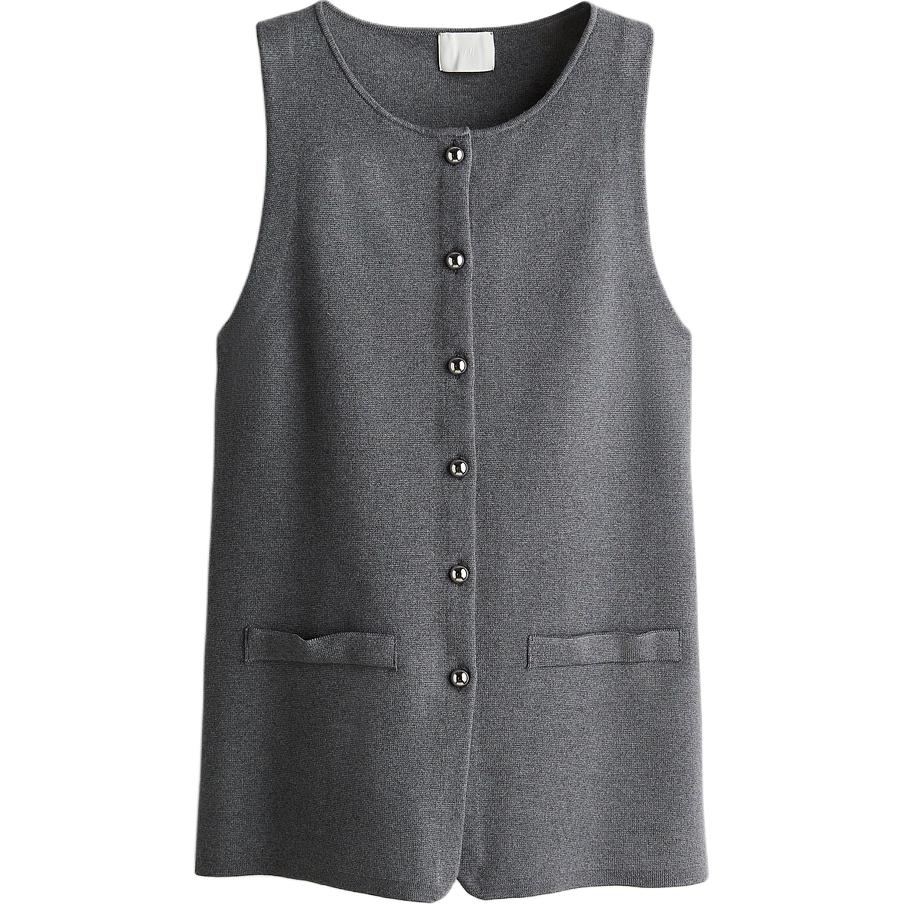 

Женская майка-топ, темно-серая, смешанная H&M, Mixed Dark Gray