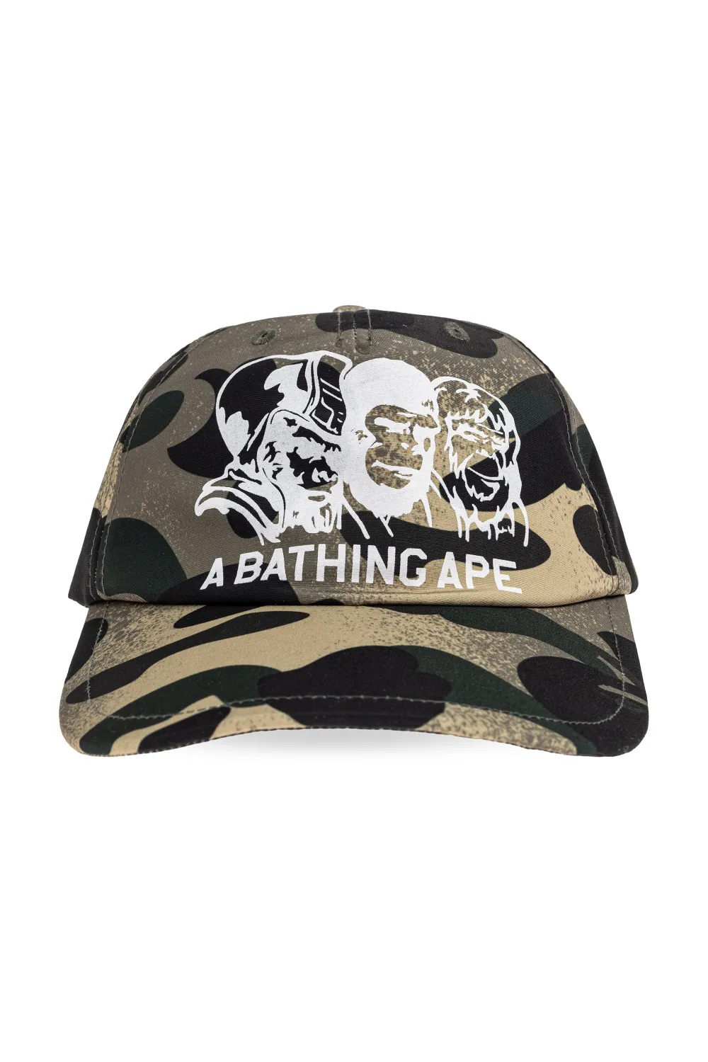

Бейсболка с камуфляжным принтом A Bathing Ape, зеленый