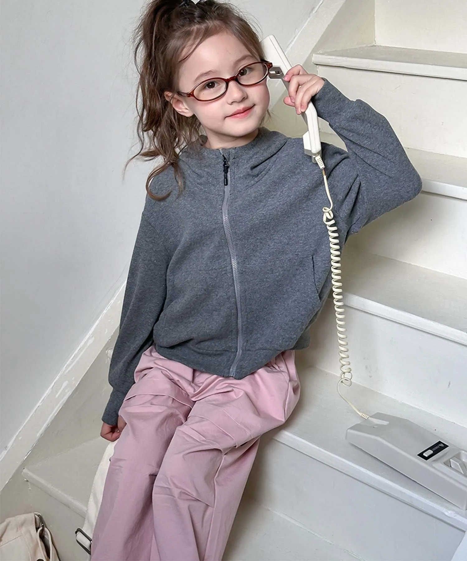 Толстовка на молнии Aimoha Kids, gray — фото 2